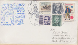 USA Alaska Arctic Cruises Lindblad Explorer Cover Ca Unalaska JUN 28 1977 (WW167) - Expéditions Arctiques