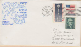 USA Alaska Arctic Cruises Lindblad Explorer Cover Ca Valdez  18 JUL 1977 (WW167B) - Arctic Expeditions