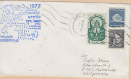 USA Alaska Arctic Cruises Lindblad Explorer Cover Ca Nome  JUL 25 1977 (WW167C) - Expéditions Arctiques