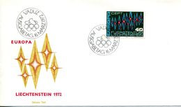 EUROPA CEPT 1972 FDC LIECHTENSTEIN YVERT Nº 507 - 1972