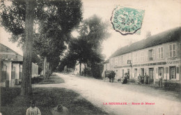 France - La Houssaye  Route De Méaux - Animé - Café - Billard - Carte Postale Ancienne - Bernay