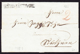 1825 Faltbrief Mit Stabstempel WIEDLISBACH Nach Solothurn. - ...-1845 Prephilately