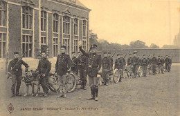 Militaria - Armée Belge - Infanterie - Section De Mitrailleurs - Carte Postale Ancienne - Regiments