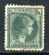 LUXEMBOURG- Y&T N°224- Oblitéré - 1926-39 Charlotte De Perfíl Derecho