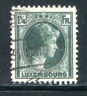 LUXEMBOURG- Y&T N°224- Oblitéré - 1926-39 Charlotte De Profil à Droite