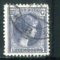 LUXEMBOURG- Y&T N°220- Oblitéré - 1926-39 Charlotte De Profil à Droite