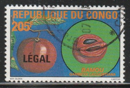 CONGO - N°1076 AJ  Obl (1998) Fruits : Surcharge "LEGAL" - Oblitérés