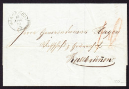 1859 Rechnung Der Firma Bindschedler, Zum Weinberg In Männedorf. Männedorf Nach Kaltbrunnen - ...-1845 Préphilatélie