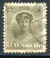 LUXEMBOURG- Y&T N°122- Oblitéré - 1921-27 Charlotte De Frente