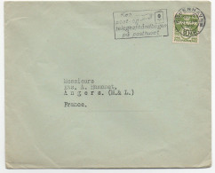 Danemark : Enveloppe Avec Entête De 1951, De Copenhague Pour La France, , Timbre N°336A - Maschinenstempel (EMA)