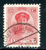 LUXEMBOURG- Y&T N°127- Oblitéré - 1921-27 Charlotte De Face