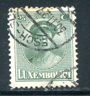 LUXEMBOURG- Y&T N°126- Oblitéré - 1921-27 Charlotte De Face