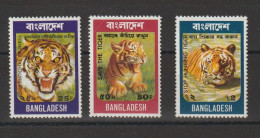 Bangladesh 1974 Tigre 56-58, 3 Val ** MNH - Bangladesch