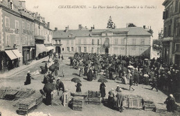 Châteauroux * La Place St Cyran , Marché à La Volaille * Foire Marchands * Restaurant Au Chêne Vert - Chateauroux