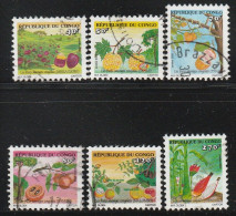 CONGO - N°1082/7 Obl (2002) Fruits Sauvages - Oblitérés