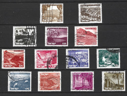 ISRAEL. Petite Collection De Timbres Oblitérés. Paysages. - Usados (sin Tab)