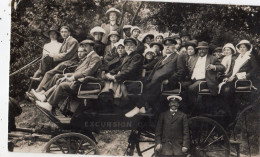 JERSEY VOITURE D'EXCURSION " PROMENADE AUX GROTTES DU PLEMONT " ( Carte Photo ) - Plemont