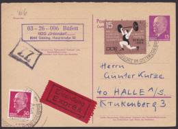 P 74A, Portoger. Eilboten Mit Zusatzfrankatur, Bedarf - Postcards - Used