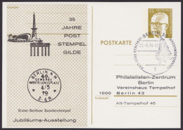 P 90 II, Zudruck "35 Jahre Poststempelgilde", Pass. Sst. - Postcards - Used