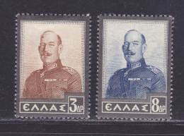 GRECE N°  415 & 416 * MLH Neufs Avec Charnière, B/TB (D8254) Effigie Du Roi Constantin - 1936 - Unused Stamps