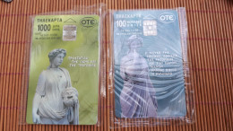2 Phonecards Greece New With Blister Only 14.500 EX Made Rare - Griechenland