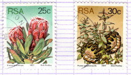 RSA+ Südafrika 1977 Mi 524A-25A Blüten - Gebraucht