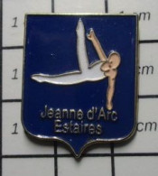 1415c Pin's Pins / Beau Et Rare / SPORTS / CLUB GYMNASTIQUE JEANNE D'ARC ESTAIRES Williams ? - Gymnastik