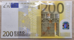 Euronotes 200 Euro 2002 UNC < Z >< T002 > Belgium Draghi - 200 Euro