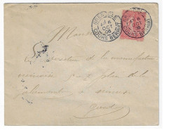 GRENOBLE Cours BERRIAT Lettre 10 C Semeuse Yv 129 Ob 6 10 1906 - 1877-1920: Semi Modern Period