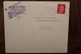 Allemagne France 1944 Alsace Elsass Strassburg Els 1 Cover Deutsches Reich DR Timbre Seul Flamme - WW II