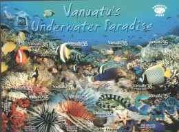 Vanuatu 2004, Fishes, Diving, 12val In Block - Buceo