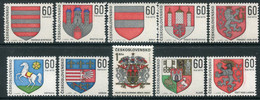CZECHOSLOVAKIA 1968 Town Arms I MNH / **   Michel 1819-28 - Unused Stamps