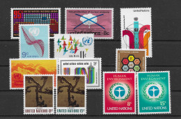 Vereinte Nationen - New York 1972 Mi.Nr. 242-253 Kpl. Jahrgang ** - Unused Stamps