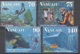 Vanuatu 1997, Fishes, Diving, Boat, 4val In - Duiken