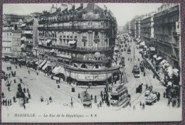 13 Marseille -  La Rue De La République / Strassenbahn, Tram, Kino, Cinematograph - Estación, Belle De Mai, Plombières