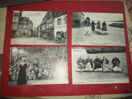 4 Carte Postale Bretagne Paimpol Plougastel Pont Aven Morbihan Noces Bretonnes - Boerderijen