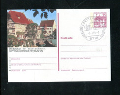 "BUNDESREPUBLIK DEUTSCHLAND" 1984, Bildpostkarte Bild Und Stempel "DETTELBACH" (4/515) - Cartoline Illustrate - Usati