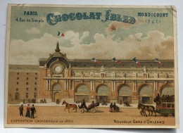 Belle Chromo Chocolat IBLED Mondicourt - Exposition Universelle De 1900 - Nouvelle Gare D'Orléans - Ibled