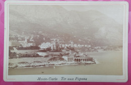 GRANDE PHOTOGRAPHIE XIXeme MONACO MONTE-CARLO TIR AUX PIGEONS 16 X 11 CM - Monte-Carlo