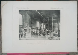 ACIERIES ISBERGUES GRANDE PHOTOGRAVURE HELIOGRAVURE ATELIER FABRICATION TRAVERSES USINE INDUSTRIE METALLURGIE 62 - Isbergues