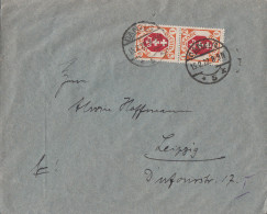 Danzig Brief Mef Minr.2x 83 Danzig 15.2.22 Gel. Nach Leipzig - Briefe U. Dokumente