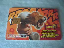 Télécarte Lion - Alimentation