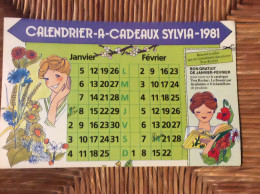 CALENDRIER 1981 Sélection Du READER’S DIGEST Calendrier A Cadeaux SYLVIA - Big : 1981-90
