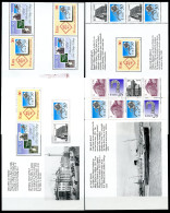 Ireland, 1990, Stamps On Stamps, MNH Booklet Panes, Michel 718-719A, 718-719D - Blokken & Velletjes