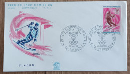 FDC 1968 - YT N°1547 - JEUX OLYMPIQUES D'HIVER - GRENOBLE - 1960-1969