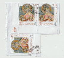 6454 VATICAN VATICANO - 2013 - Cattedrale Di Santa Maria Di Nardò - 0,15 € - FRAGMENT AFFRANCHI EN 2023 - Used Stamps
