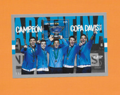 ARGENTINIEN  2017  MNH (**)  Mi.-Nr. Block 160  =  TENNIS ##  Gewinn Des DAVIS - CUP  = - Ongebruikt