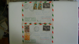 VATICAN / VATICANO - TWO ENVELOPES SENT TO SAO PAULO IN 1956 IN THE STATE - Covers & Documents