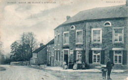 Florze  Route De Florzé  à  Aywaille Animée Café Dalgneux Voyagé En 1919 - Sprimont