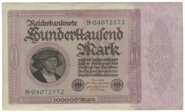 Germany - 100.000 Mark - 1.2.1923 - Pick: 83.a - Weimar Republic - Reichsbanknote - 100000 - 100000 Mark